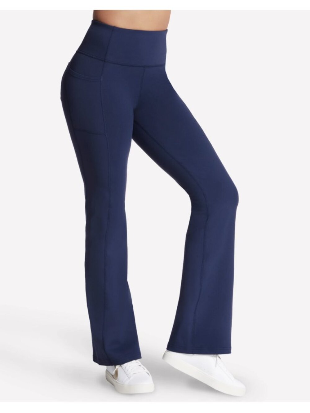 SKECHERS GoWalk GOFLEX HIGH RISE FLARE Pants Navy (XS) NWT!